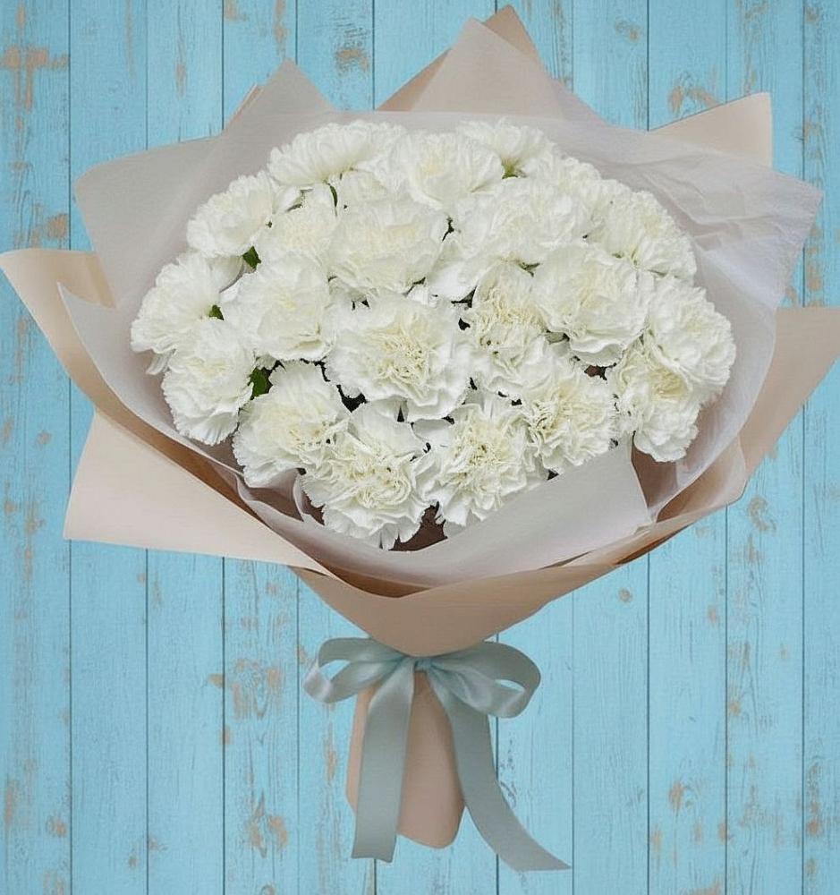 Букет цветов из: Гвоздики в Верхнем Турове