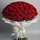 Букет 101 Красная роза Блэк Мэджик в Верхнем Турове