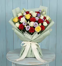 Букет цветов из:  Розы #REPLACE_PRED# Верхнем Турове