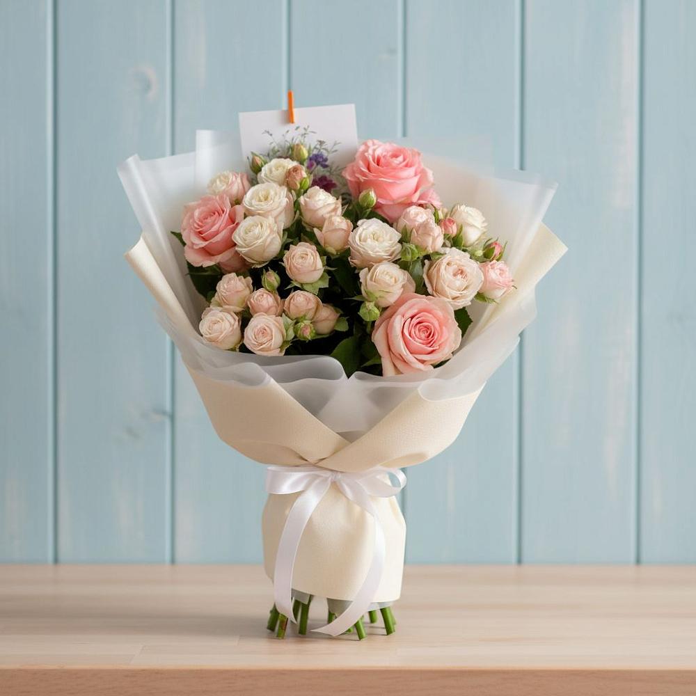 Букет цветов из: Розы в Верхнем Турове