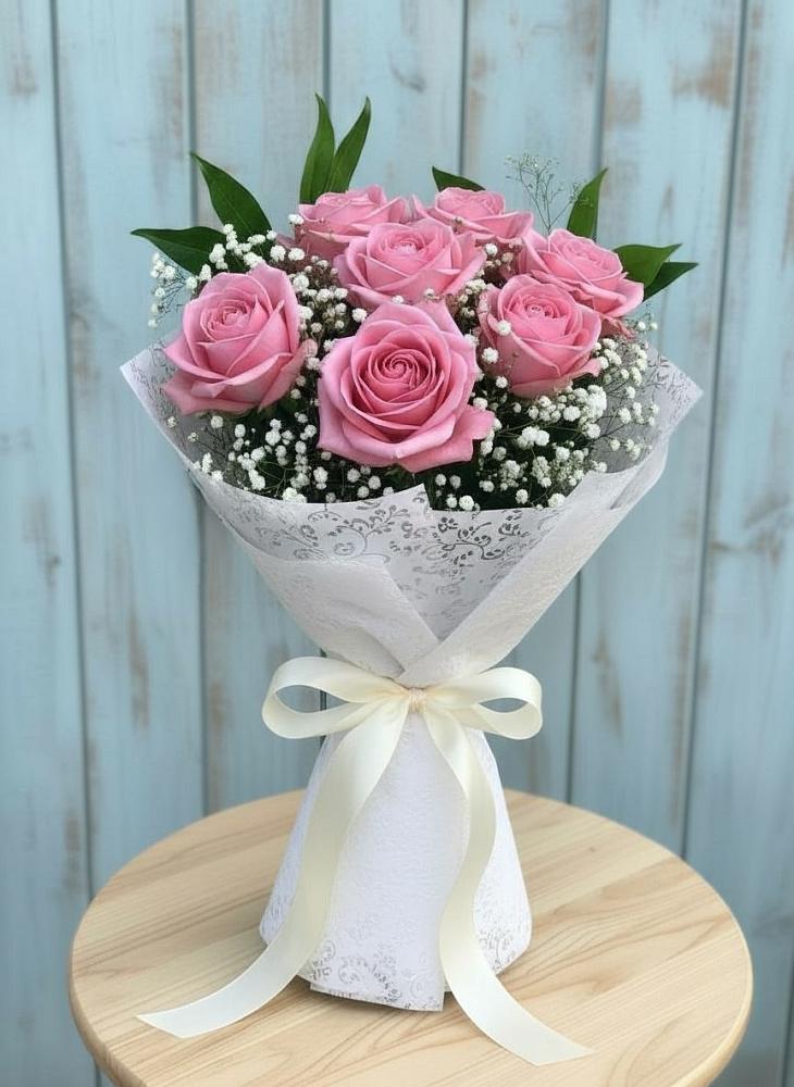 Букет цветов из: Розы в Верхнем Турове