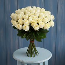 Букет 51 Белая роза Эдлесс Лав #REPLACE_PRED# Верхнем Турове