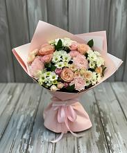 Букет цветов из:  Гвоздики, Розы и Хризантемы в Верхнем Турове