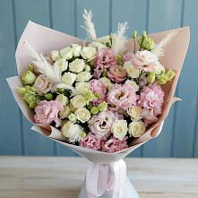 Букет цветов из:  Альстромерии и Розы в Верхнем Турове